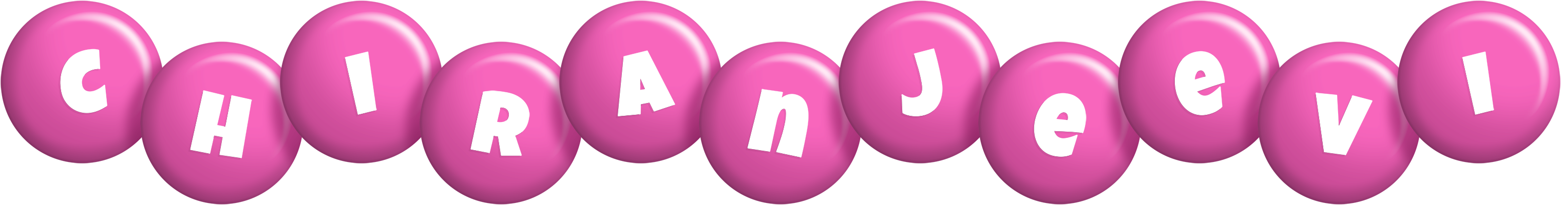 Chiranjeevi candy-pink logo