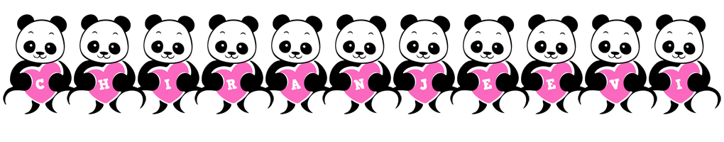 Chiranjeevi love-panda logo