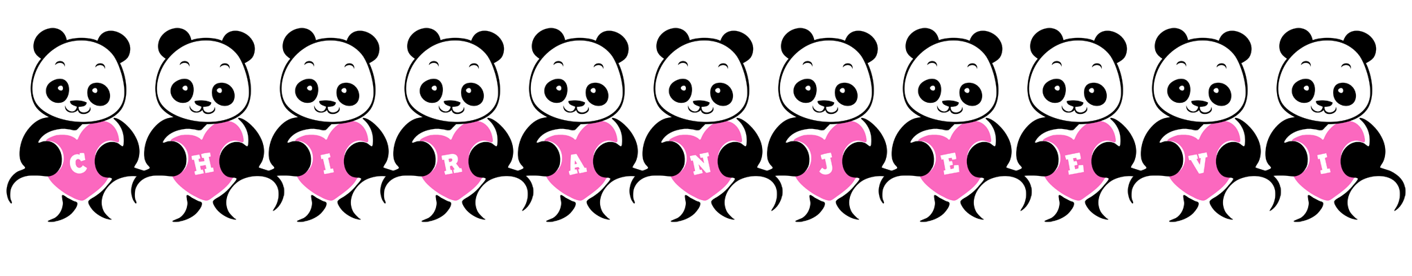Chiranjeevi love-panda logo