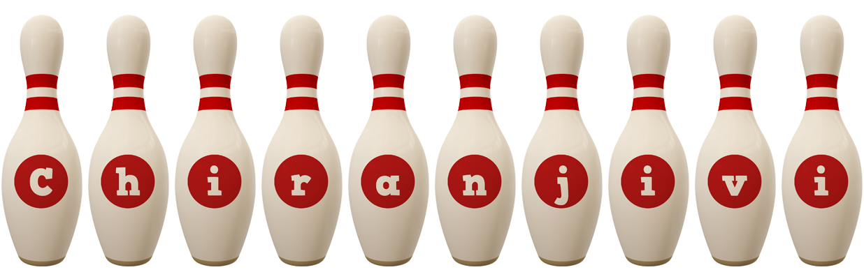 Chiranjivi bowling-pin logo