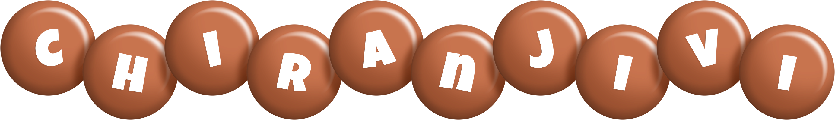 Chiranjivi candy-brown logo
