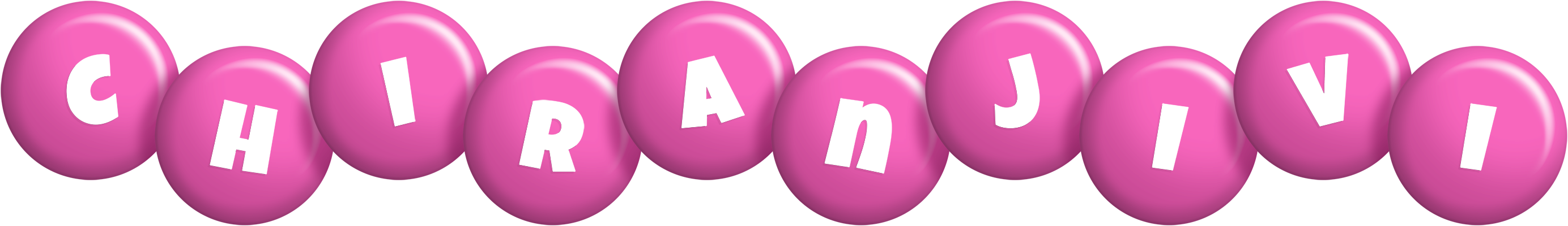 Chiranjivi candy-pink logo
