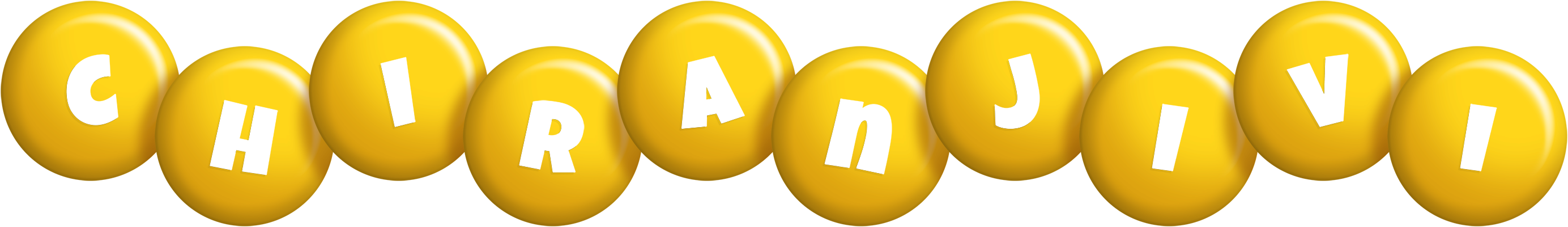 Chiranjivi candy-yellow logo