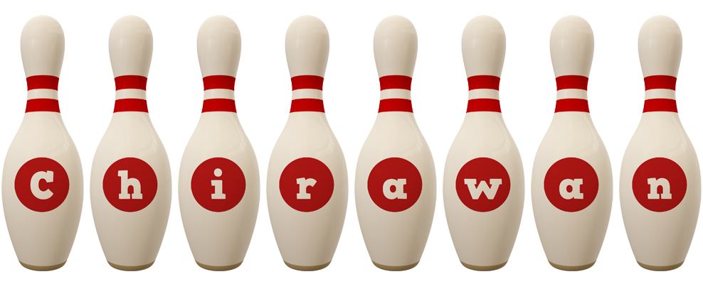 Chirawan bowling-pin logo