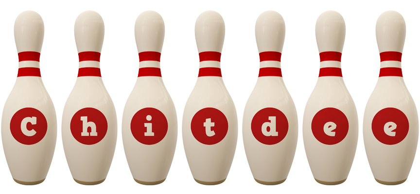 Chitdee bowling-pin logo