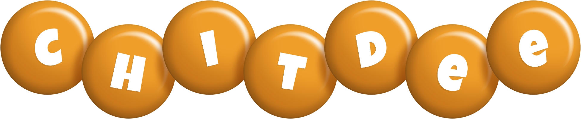 Chitdee candy-orange logo