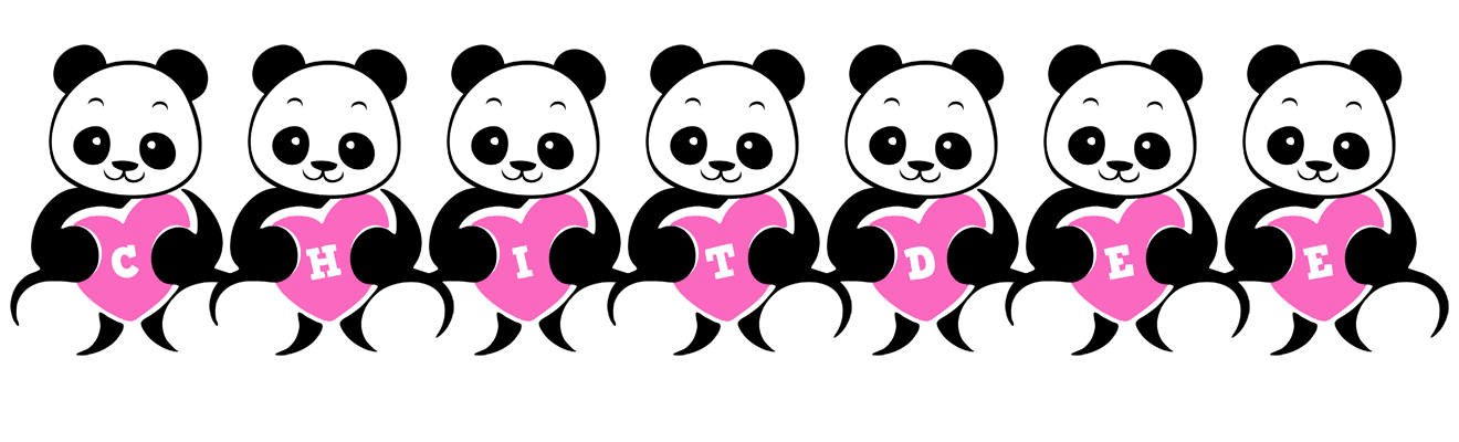 Chitdee love-panda logo