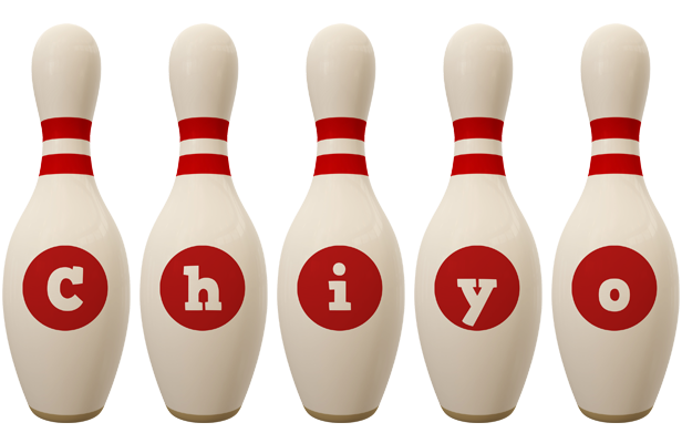 Chiyo bowling-pin logo