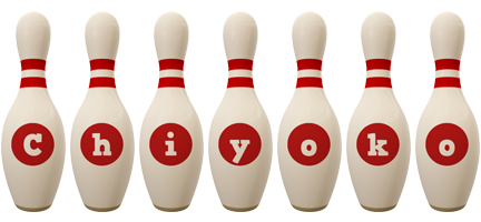 Chiyoko bowling-pin logo