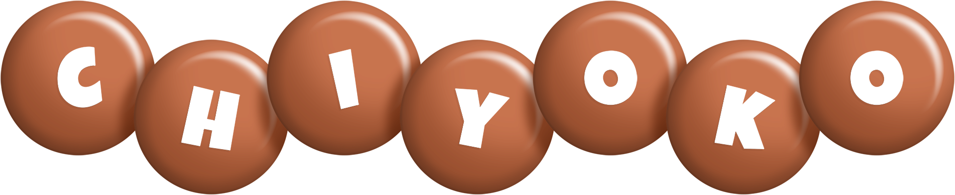 Chiyoko candy-brown logo