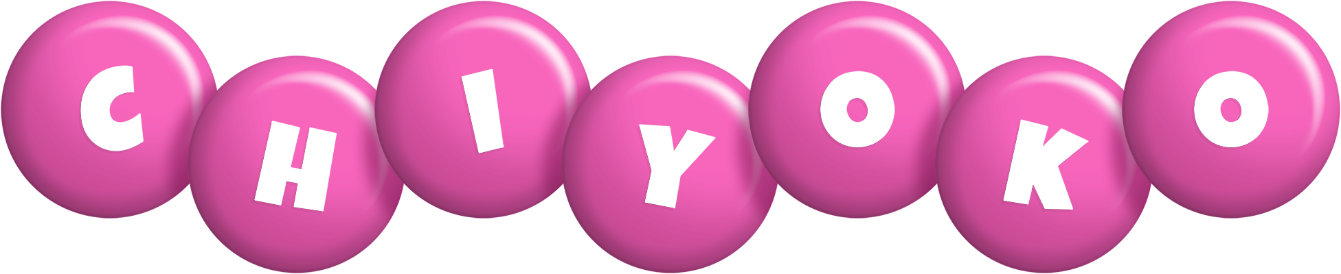 Chiyoko candy-pink logo