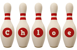 Chloe bowling-pin logo