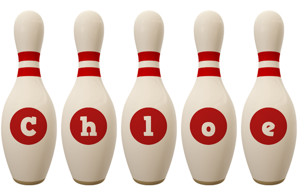 Chloe bowling-pin logo