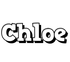 Chloe snowing logo