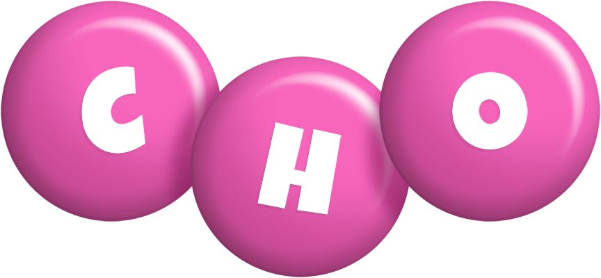 Cho candy-pink logo