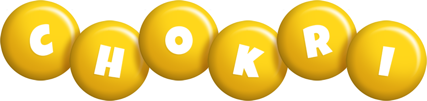 Chokri candy-yellow logo