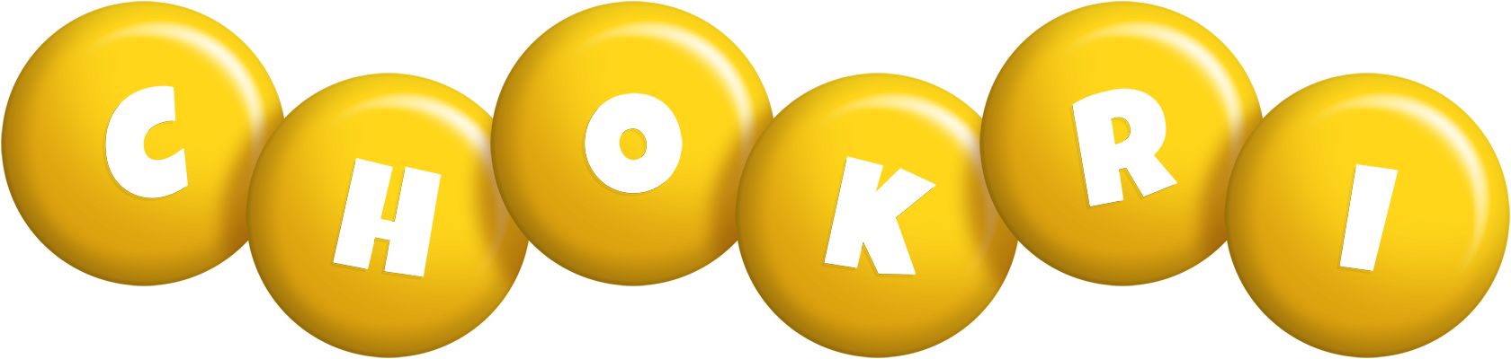 Chokri candy-yellow logo