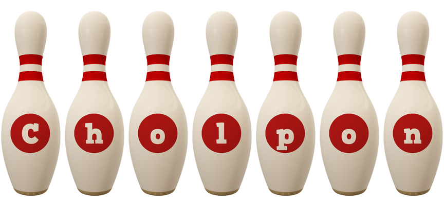 Cholpon bowling-pin logo