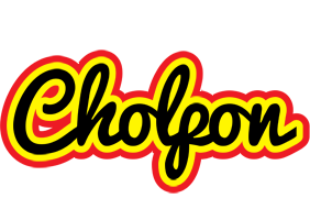 Cholpon flaming logo