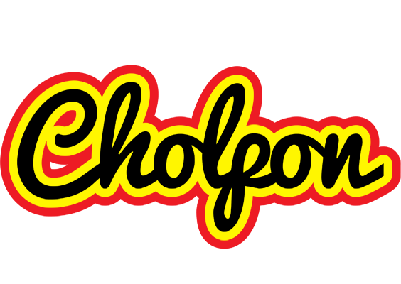 Cholpon flaming logo