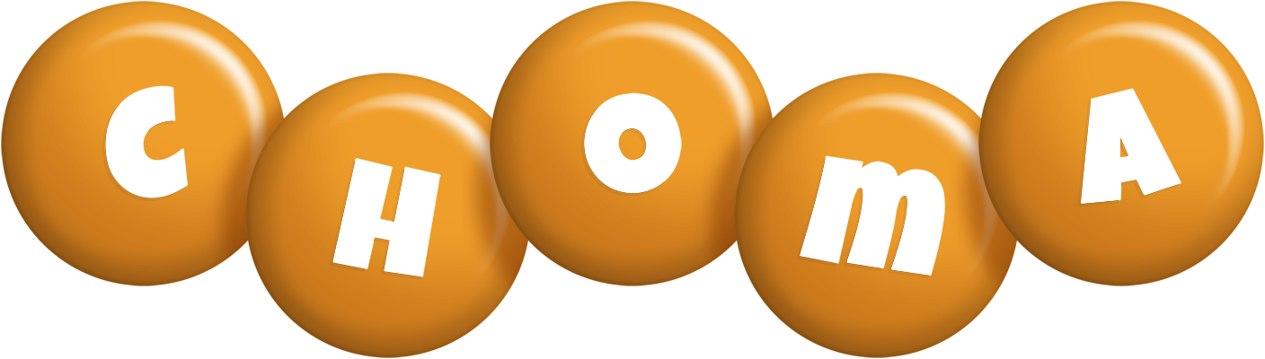 Choma candy-orange logo
