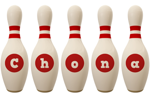 Chona bowling-pin logo