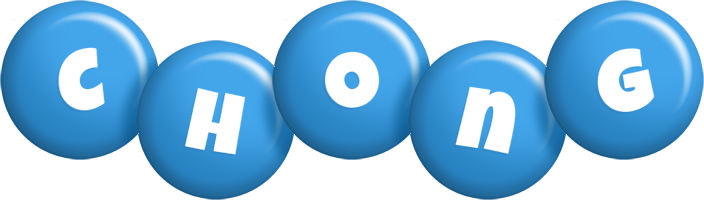 Chong candy-blue logo