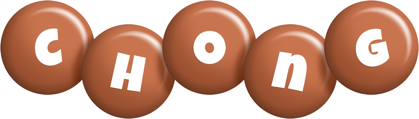Chong candy-brown logo