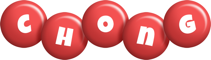 Chong candy-red logo