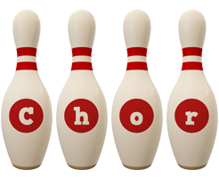 Chor bowling-pin logo