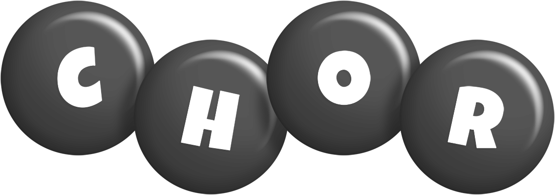 Chor candy-black logo