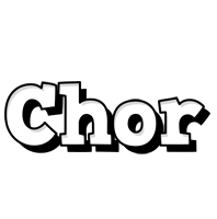 Chor snowing logo