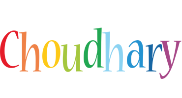 Choudhary birthday logo