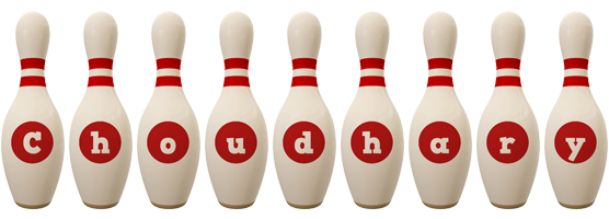 Choudhary bowling-pin logo