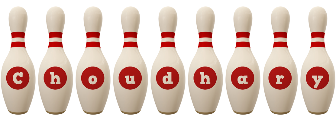 Choudhary bowling-pin logo