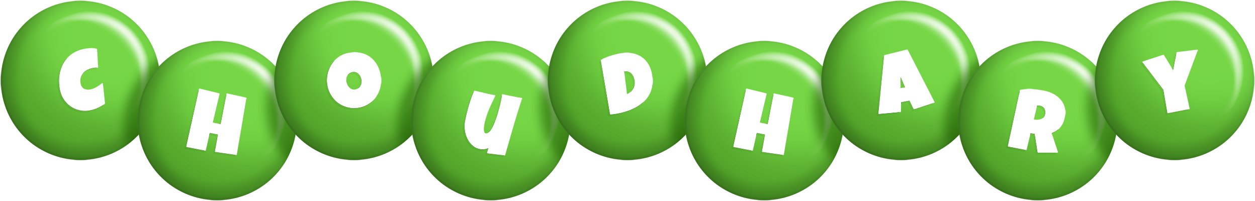 Choudhary candy-green logo