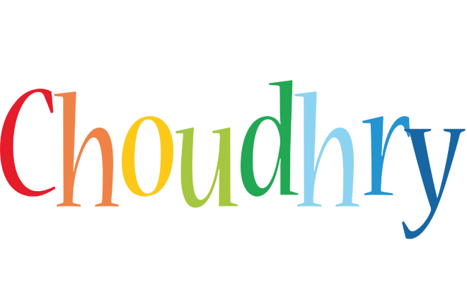 Choudhry birthday logo