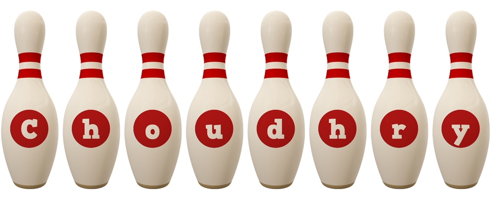 Choudhry bowling-pin logo