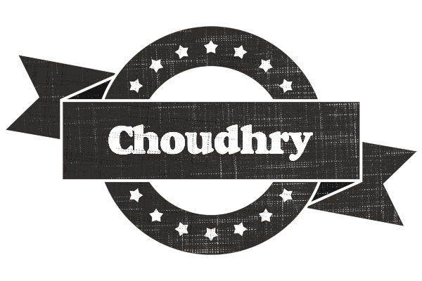 Choudhry grunge logo
