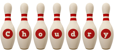 Choudry bowling-pin logo