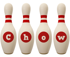 Chow bowling-pin logo