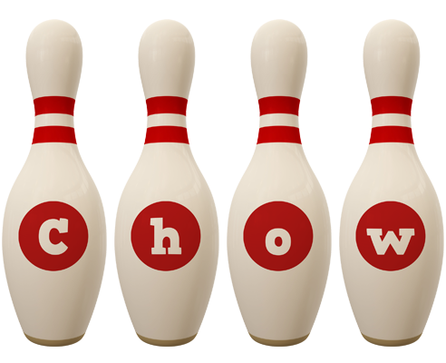 Chow bowling-pin logo