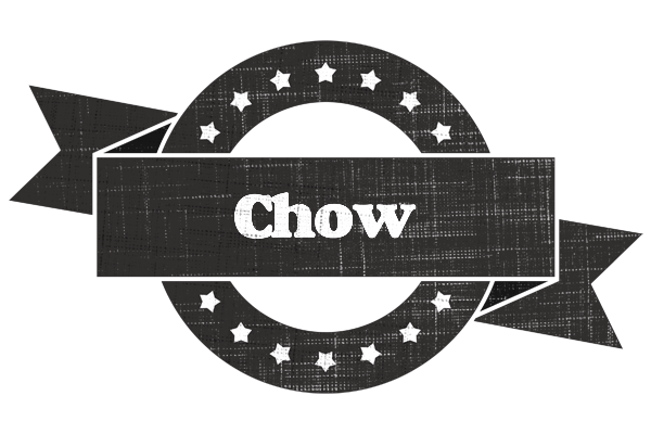 Chow grunge logo