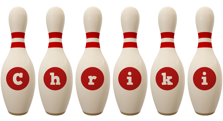 Chriki bowling-pin logo
