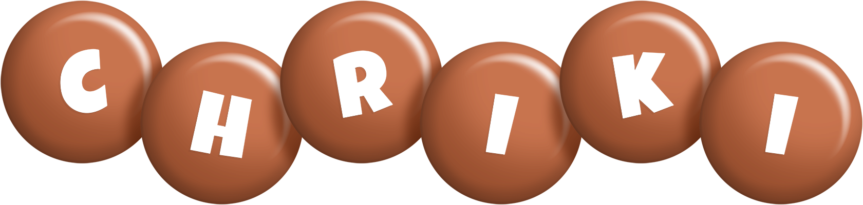 Chriki candy-brown logo