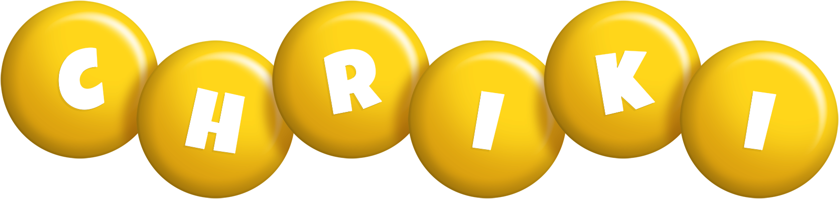 Chriki candy-yellow logo