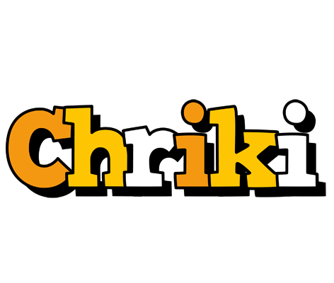 Chriki cartoon logo