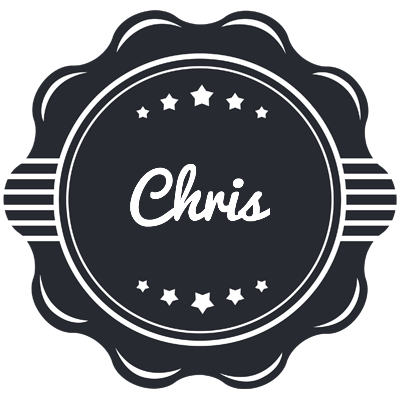 Chris badge logo