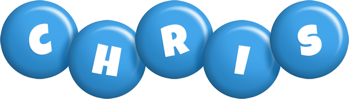 Chris candy-blue logo