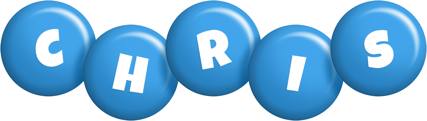 Chris candy-blue logo